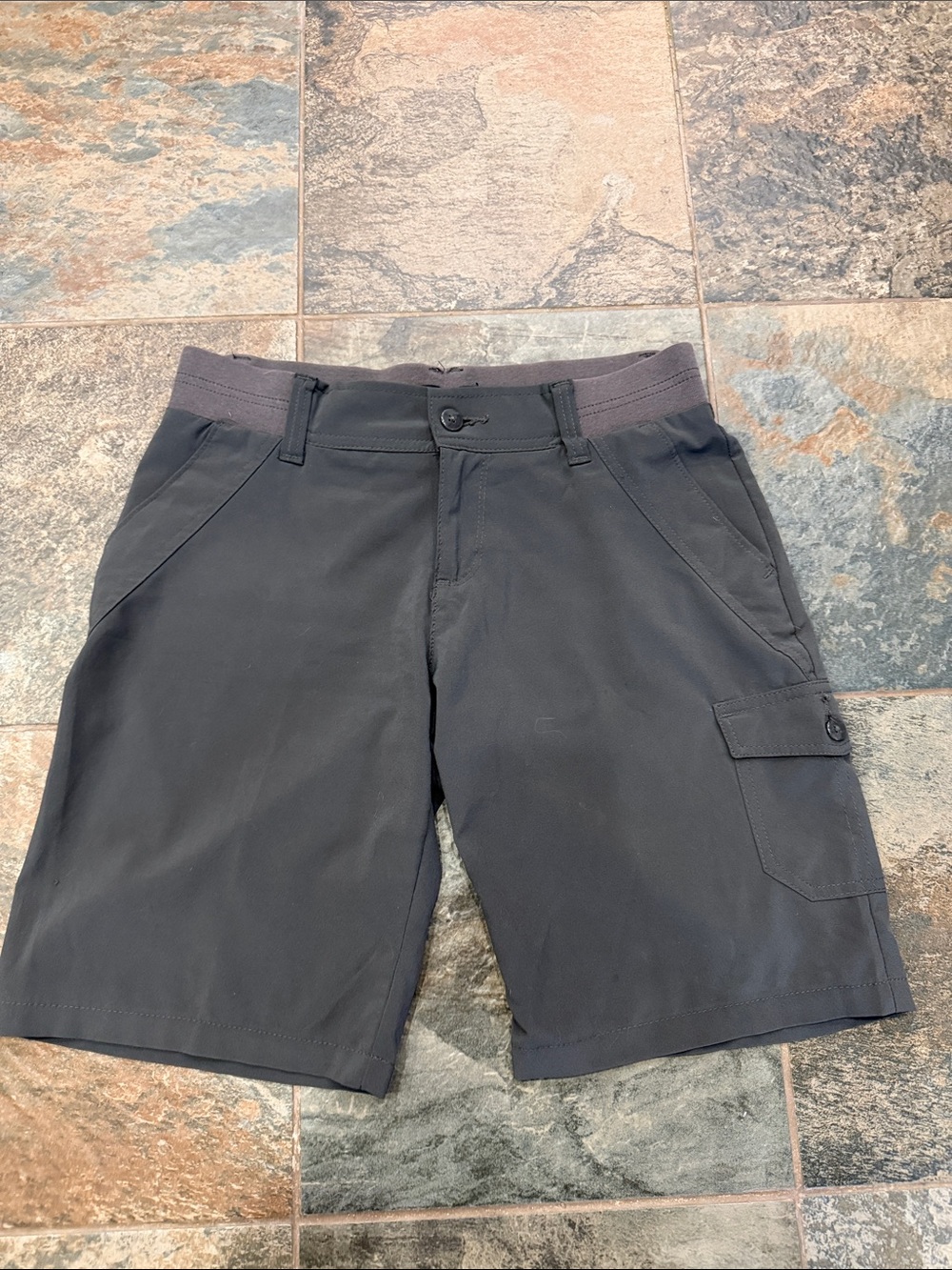 Riders by Lee Women's Dark Gray Casual Bermuda Shorts